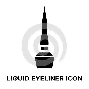 Liquid eyeliner iconÂ  vector isolated on white background, logo